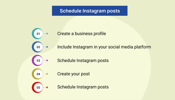 5 steps to schedule Instagram posts