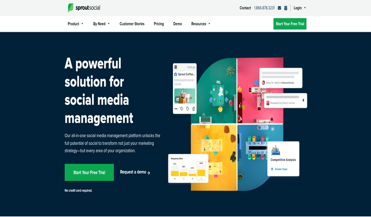 SproutSocial Social Media Analytics Tool