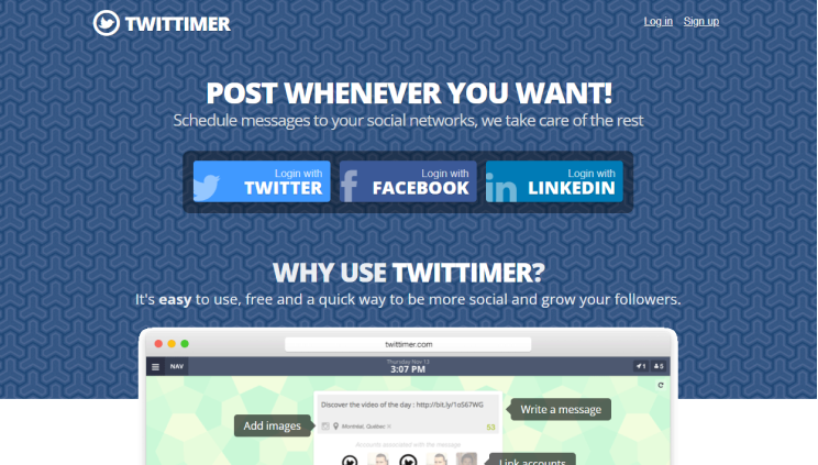 Twittimer Twitter Post Scheduler