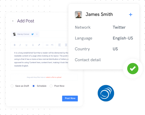 save contacts from social media profiles
